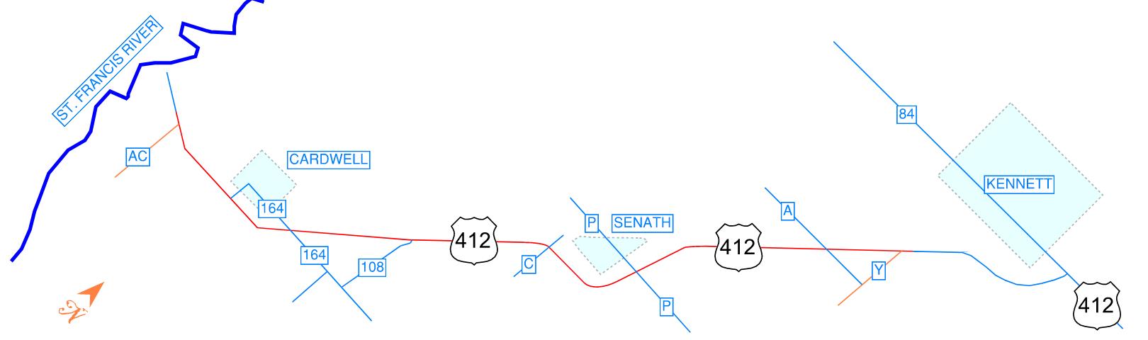 Route 412 Corridor in Dunklin County for Environmental Study